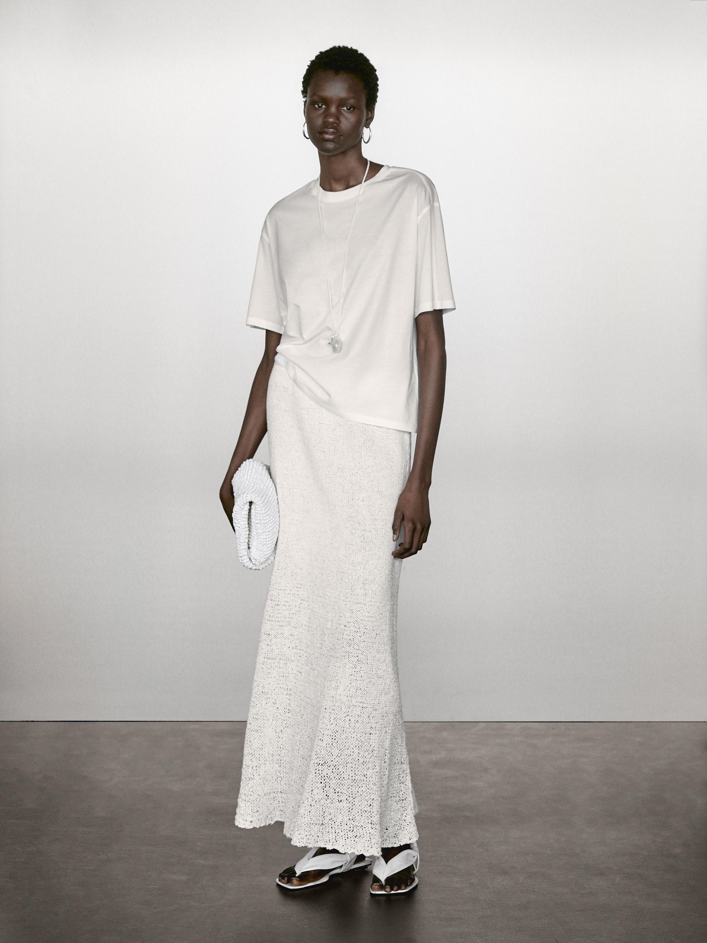 T-shirt oversize couture apparente